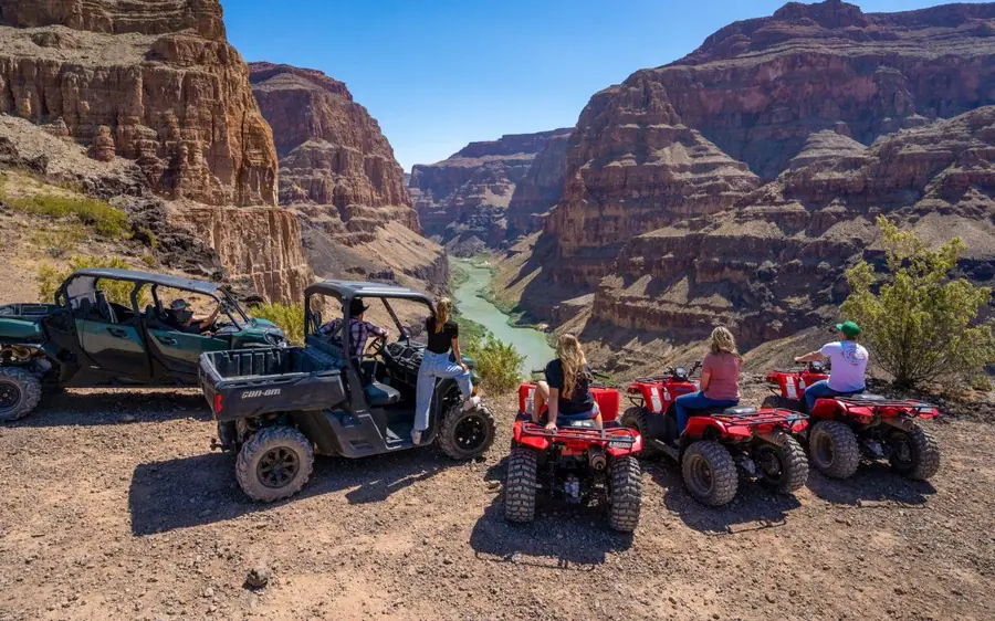 Off-road vehicles on the North Rim of the Grand Canyon